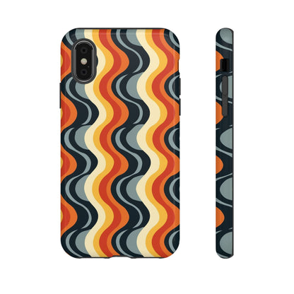 Retro Wavy Stripe iPhone Case