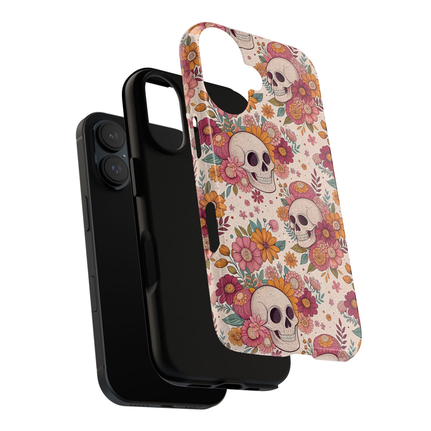 Floral Skull iPhone Case