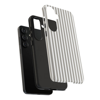 Gray & White Stripe Samsung Case