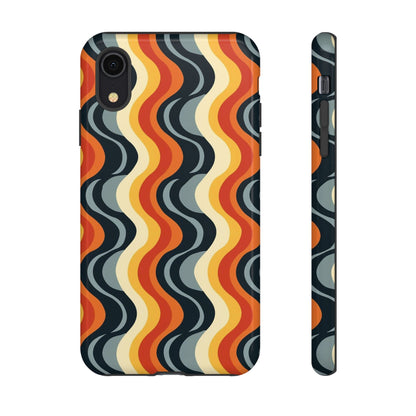 Retro Wavy Stripe iPhone Case