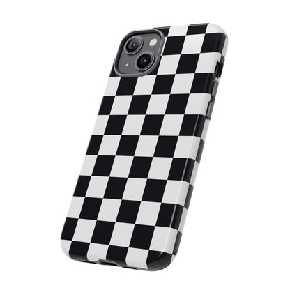 Black & White Checkerboard iPhone Case