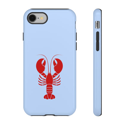 Red Lobster on Sky Blue iPhone Case