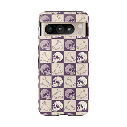 Skull & Bones Checkered Google Pixel Case