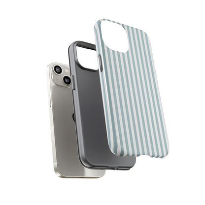 Blue & White Stripe iPhone Case