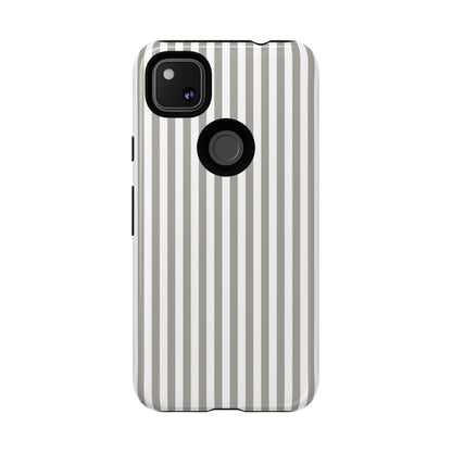 Gray & White Stripe Google Pixel Case
