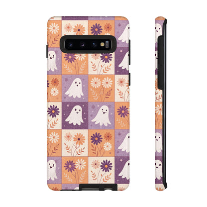 Ghost Floral Checkerboard Samsung Case