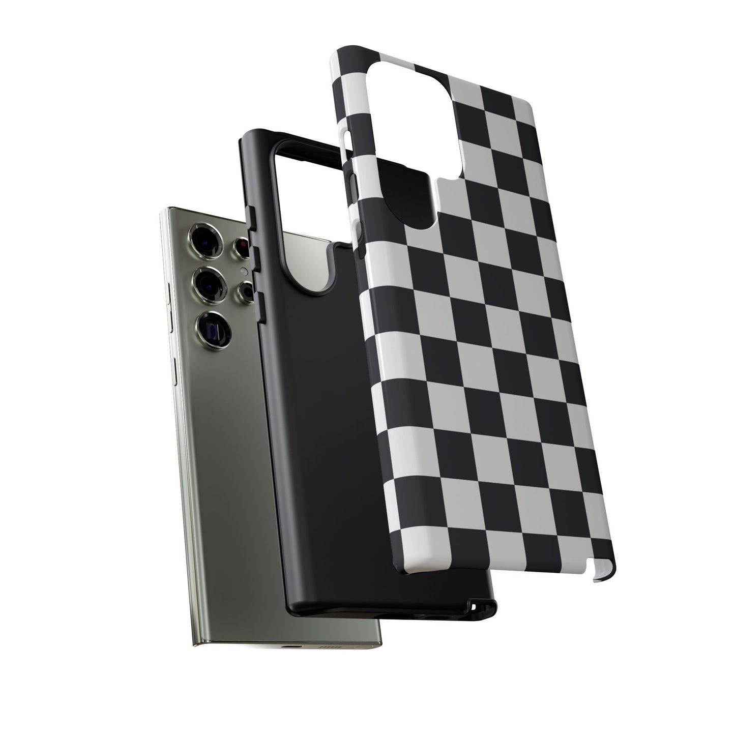 Black & White Checkerboard Samsung Case