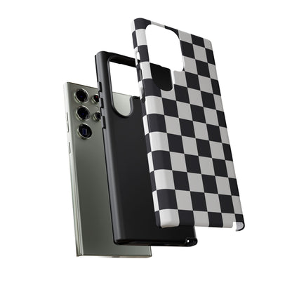 Black & White Checkerboard Samsung Case