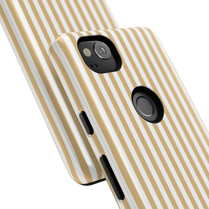 Yellow & White Stripe Google Pixel Case