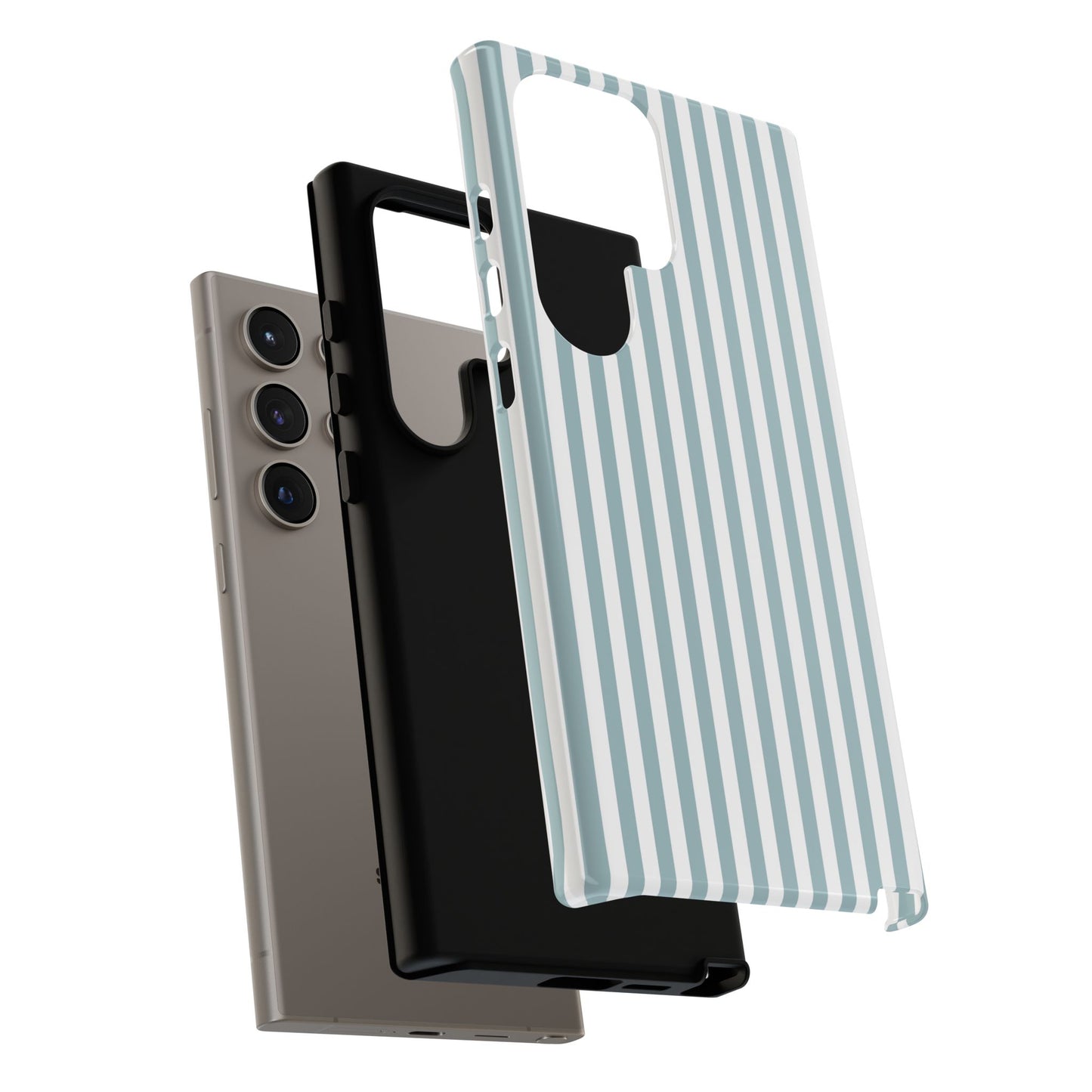 Blue & White Stripe Samsung Case