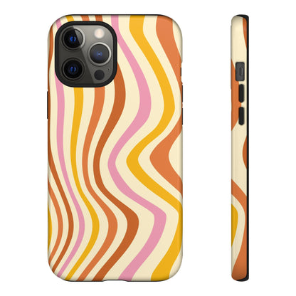 Retro Sunset Wave iPhone Case