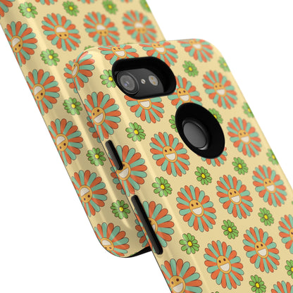 Smiley Retro Floral Google Pixel Case