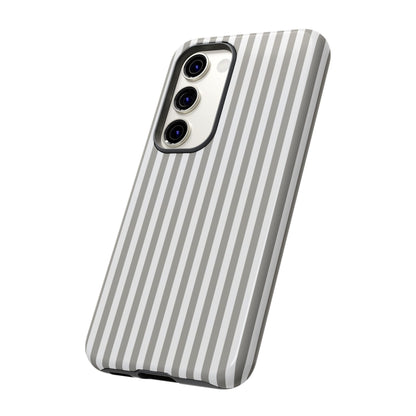 Gray & White Stripe Samsung Case