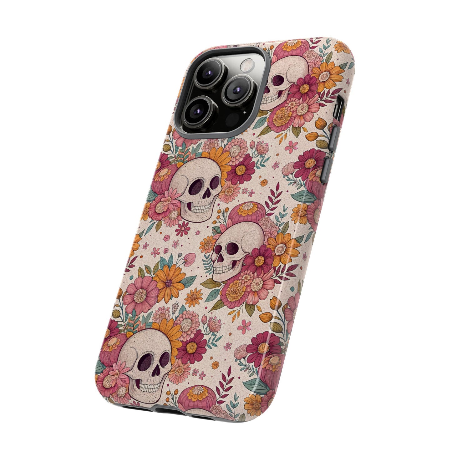 Floral Skull iPhone Case