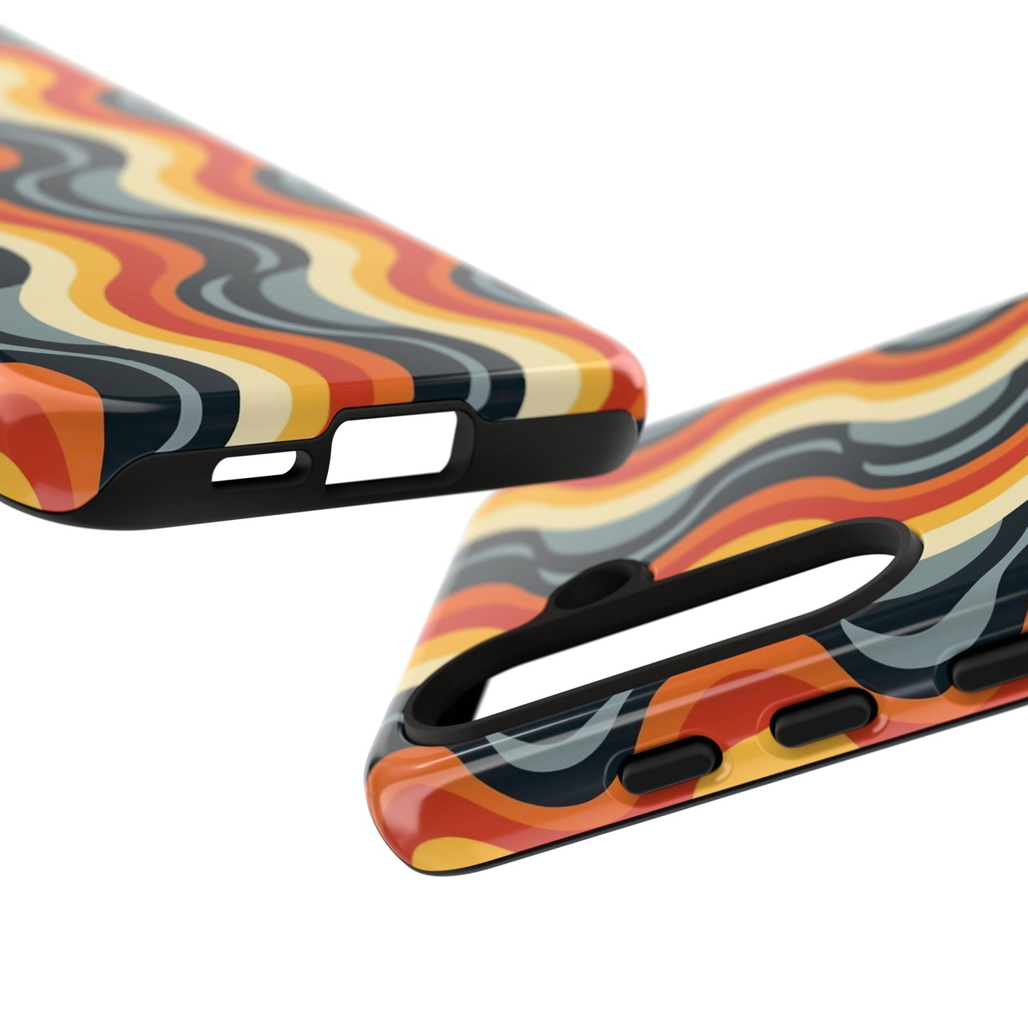 Retro Wavy Stripe Samsung Phone Case
