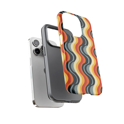 Retro Wavy Stripe iPhone Case