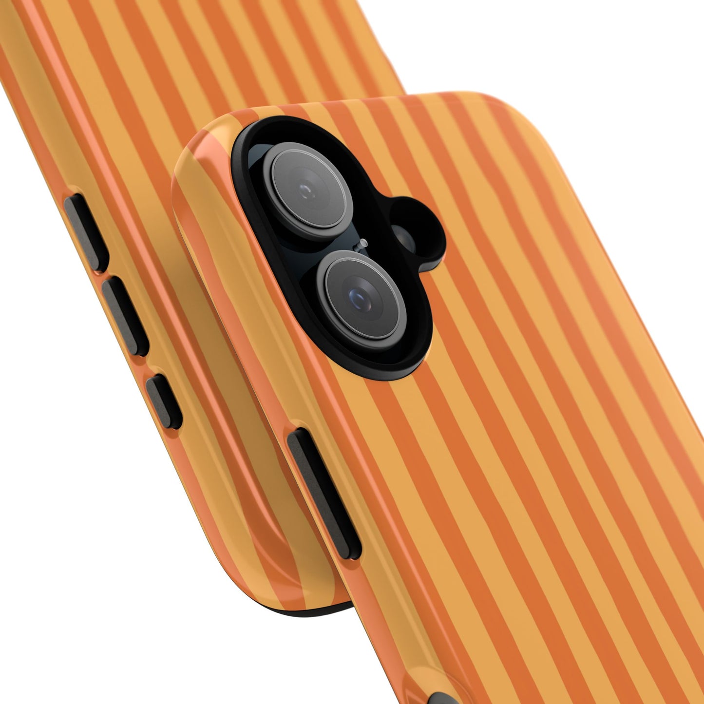 Orange Wavy Stripe iPhone Case