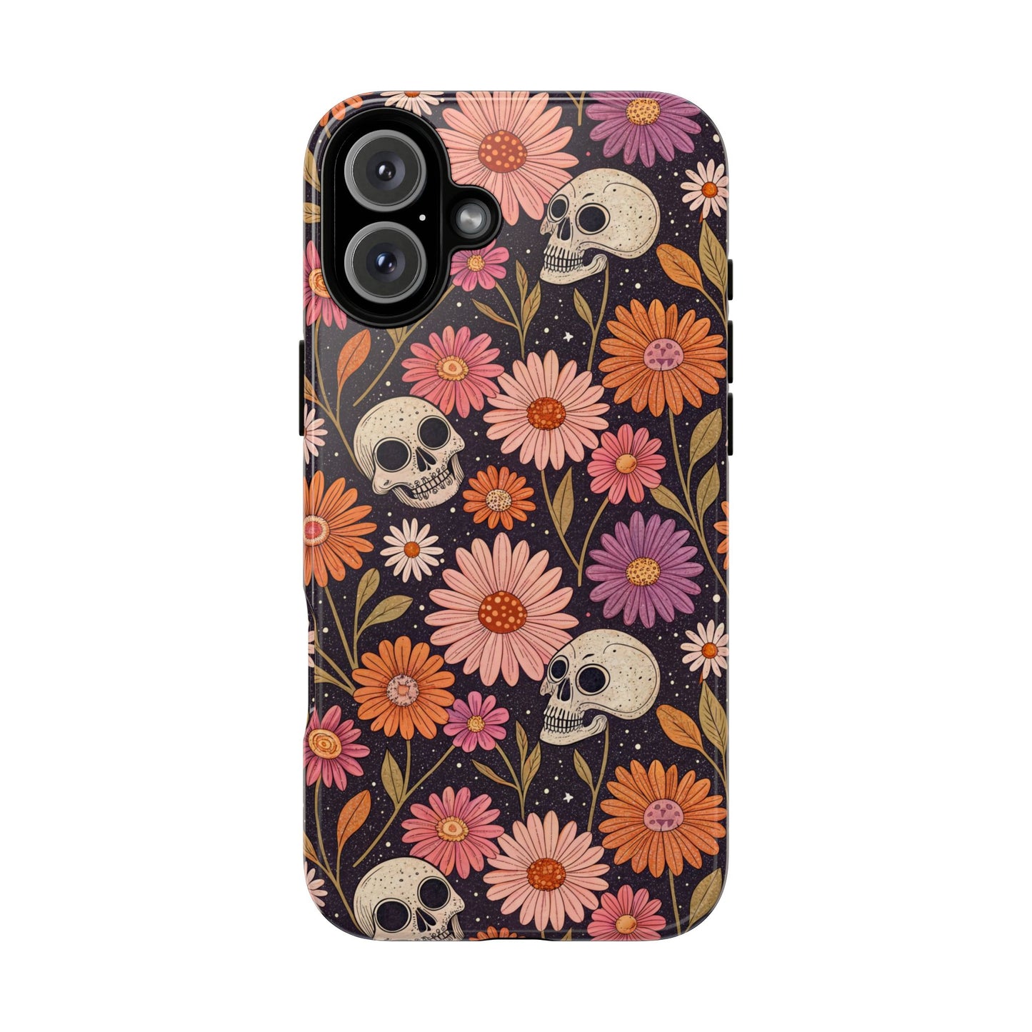 Skulls & Fall Florals iPhone Case
