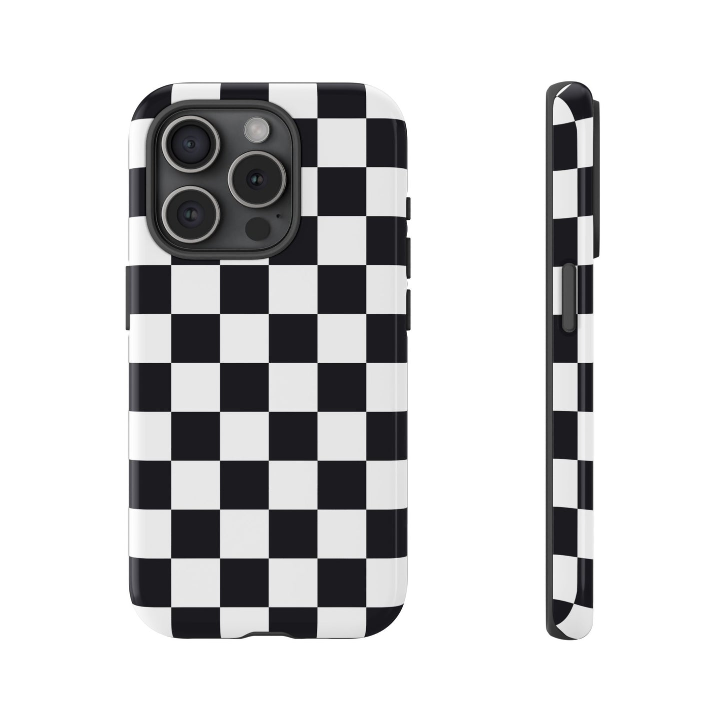 Black & White Checkerboard iPhone Case