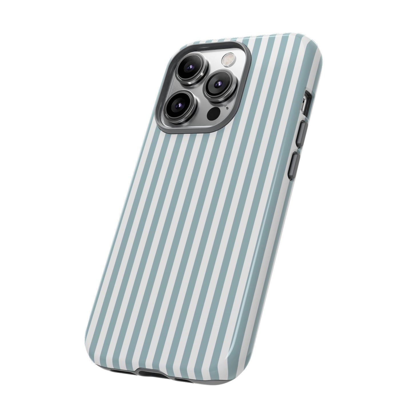 Blue & White Stripe iPhone Case