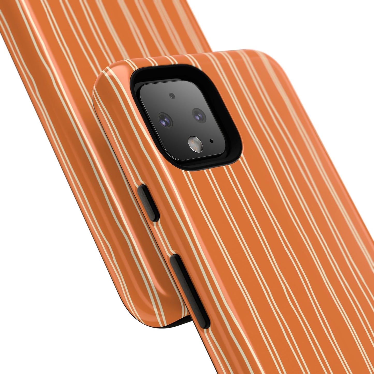 Orange Vertical Stripe Phone Google Pixel Case