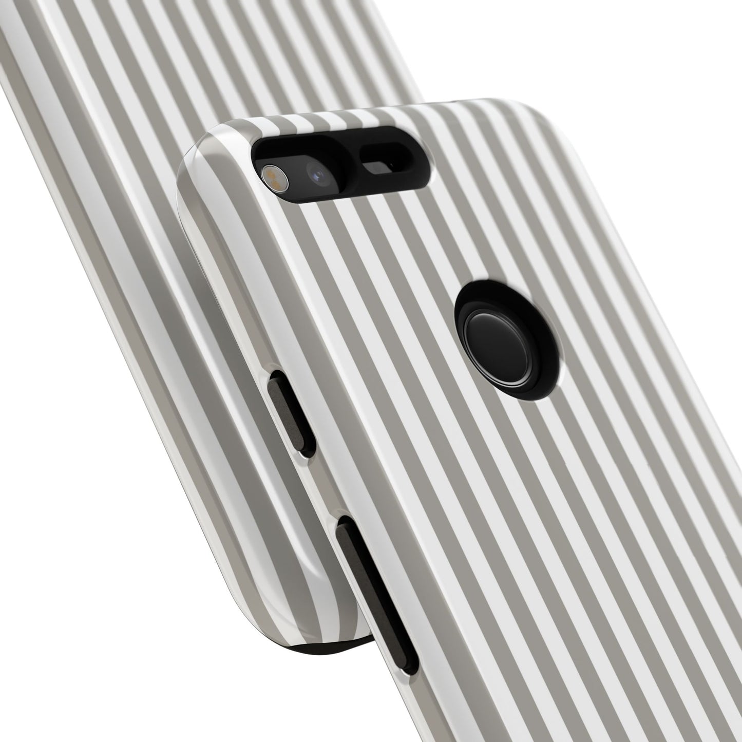 Gray & White Stripe Google Pixel Case
