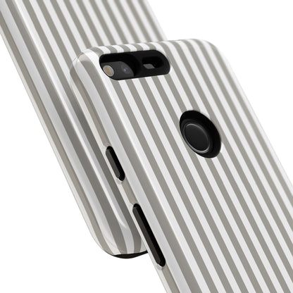 Gray & White Stripe Google Pixel Case