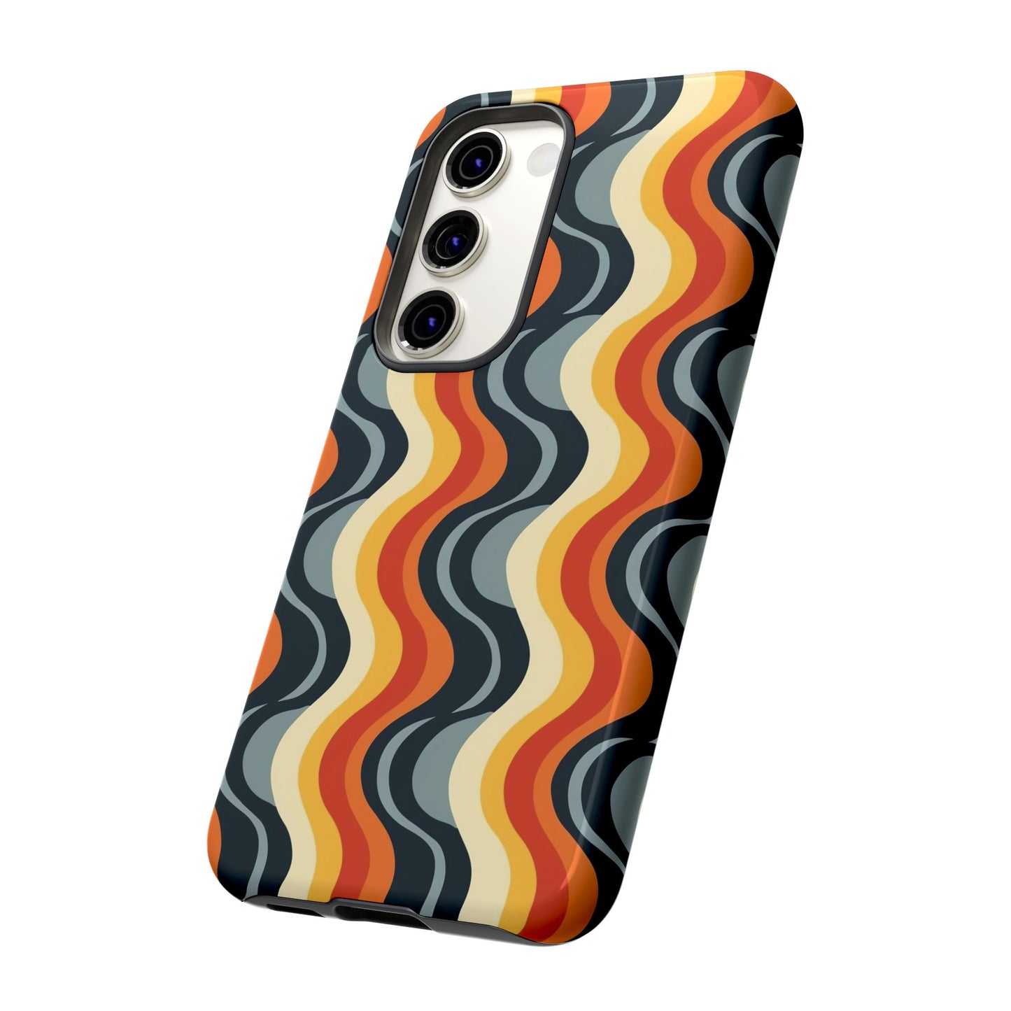 Retro Wavy Stripe Samsung Phone Case