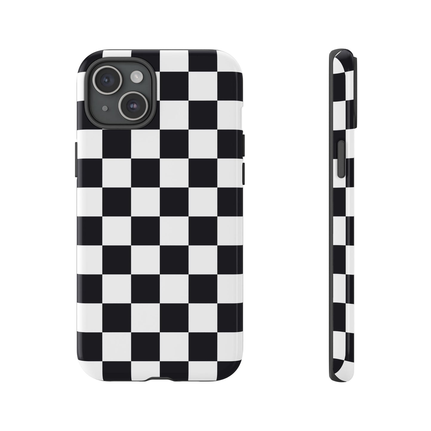 Black & White Checkerboard iPhone Case