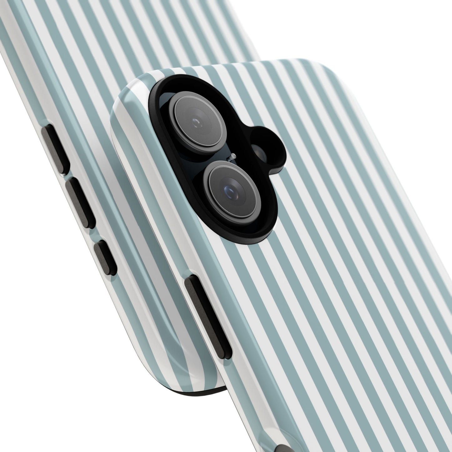 Blue & White Stripe iPhone Case