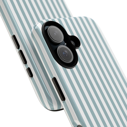 Blue & White Stripe iPhone Case